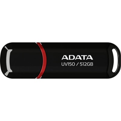 Memoria USB ADATA UV150 - 512GB - USB 3.0 - Negro - AUV150-512G-RBK