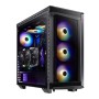 Gabinete Gamer ADATA XPG BATTLECRUISER - Media Torre - ATX/Mini-ITX/Micro-ATX/E-ATX - 3x Ventilador Frontal - Negro - BATTLECRUISER-BKCWW