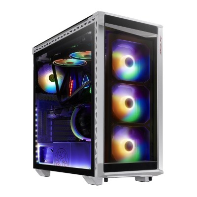 Gabinete Gamer ADATA XPG BATTLECRUISER - Media Torre - ATX/Mini-ITX/Micro-ATX/E-ATX - 3x Ventilador Frontal - Blanco - BATTLECRUISER-WHCWW