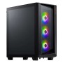 Gabinete Gamer ADATA XPG CRUISERST - Media Torre - ATX/Micro ATX/Mini ITX - 3x Ventiladores - Panel Lateral - Negro - CRUISERST-BKCWW
