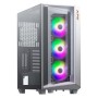 Gabinete Gamer ADATA XPG CRUISERST - Media Torre - ATX/Micro ATX/Mini ITX - 3x Ventiladores - Panel Lateral - Blanco - CRUISERST-WHCWW