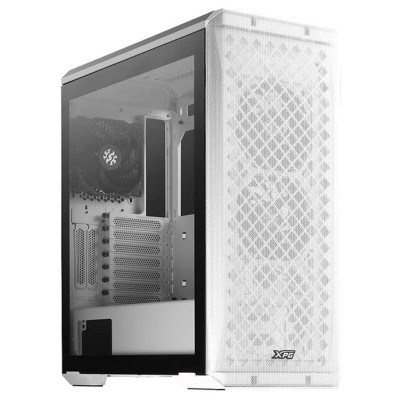 Gabinete Gamer ADATA XPG DEFENDER - Media Torre - ATX/E-ATX/CEB/EEB/Micro-ATX/Mini-ITX - 3 Ventiladores - Panel Lateral - DEFENDER-WHCWW