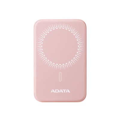 Cargador Inalámbrico ADATA R050 - 5000 mAh - MagSafe - USB-C - Rosa - PR050-11PK