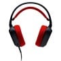 Diadema Gamer ADATA XPG Precog Studio - Alámbrico - Micrófono - Negro con Rojo - PRECOG STUDIO-BK/RDCWW