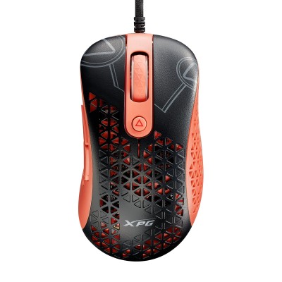 Mouse Gamer ADATA XPG SLINGSHOT MERA - Alambrico - 6 Botones - Negro con Rosa - SLINGSHOT-BK/OGCWW