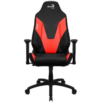 Silla Gamer AeroCool Admiral - Soporta 150kg - Negro con Rojo - 4710562758238
