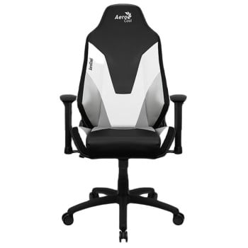 Silla Gamer AeroCool Admiral - Soporta 150kg - Negro con Blanco y Gris - 4710562758252