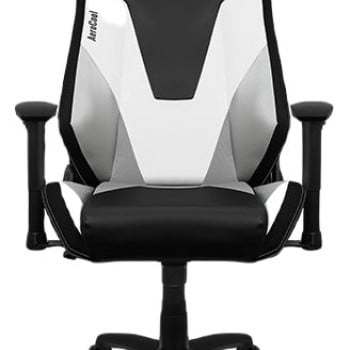 Silla Gamer AeroCool Admiral - Soporta 150kg - Negro con Blanco y Gris - 4710562758252
