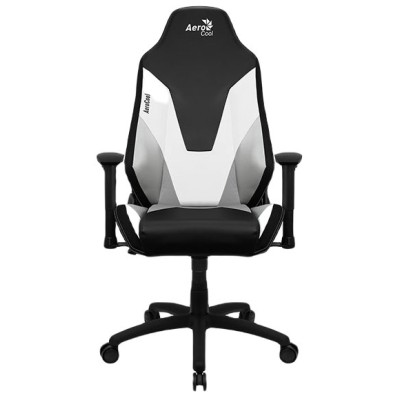 Silla Gamer AeroCool Admiral - Soporta 150kg - Negro con Blanco y Gris - 4710562758252