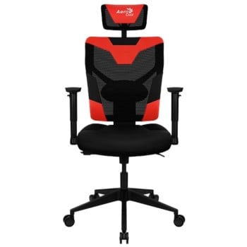 Silla Gamer AeroCool Guardian - Soporta 150kg - Negro con Rojo - 4710562758313