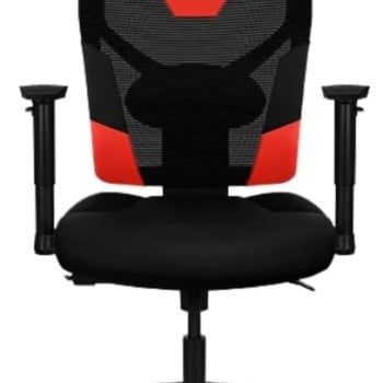 Silla Gamer AeroCool Guardian - Soporta 150kg - Negro con Rojo - 4710562758313