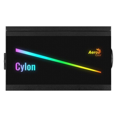 Fuente de Poder AeroCool Cylon 500W Full Range - 500W - ATX - 20 + 4 Pines - SATA - CPU - Molex - 80 PLUS - 4718009157231
