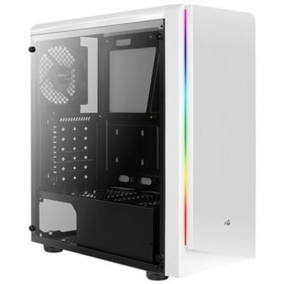 Gabinete Gamer AeroCool Rift WG - Media Torre - ATX/Micro ATX/Mini-ITX - Panel Lateral - Blanco - 4718009159082