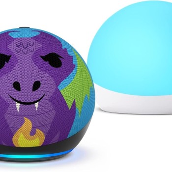 Asistente Inteligente Amazon Echo Dot 5ta Generación Kids - Wi-Fi - Dragon - B09B96PMLY