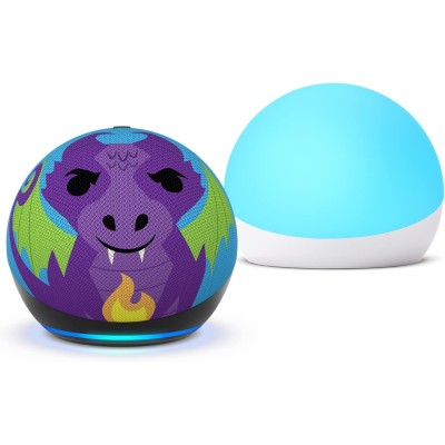 Asistente Inteligente Amazon Echo Dot 5ta Generación Kids - Wi-Fi - Dragon - B09B96PMLY