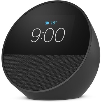 Asistente Inteligente Amazon Echo Spot - 2.8" - Bluetooth - Wi-Fi - Micrófono - Negro - B0BFC7WQ6R