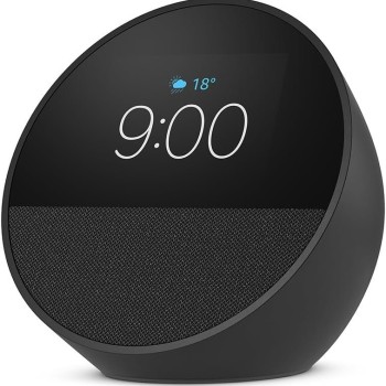 Asistente Inteligente Amazon Echo Spot - 2.8" - Bluetooth - Wi-Fi - Micrófono - Negro - B0BFC7WQ6R