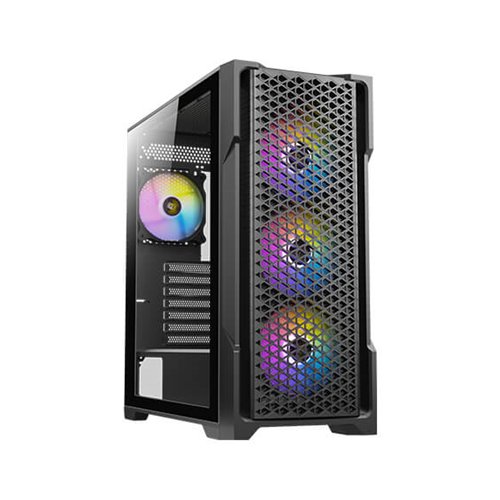 Gabinete Gamer Antec AX90 Media Torre ATX/Micro-ATX/ITX con 4 Ventiladores y Panel Lateral Templado - Modelo 0-761345-10063-2
