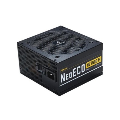 Fuente de Poder Antec NeoECO NE750G M - 750W - ATX - 20+4 pin - 8 SATA - 80 Plus Gold - 0-761345-11756-2