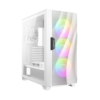 Gabinete Gamer Antec DF700 FLUX - Media Torre - ATX/Micro-ATX/Mini-ITX - 5 Ventiladores - Panel Lateral - Blanco - 0-761345-80074-7