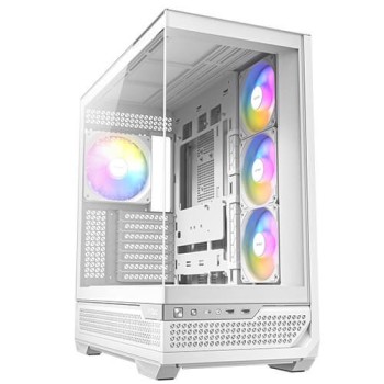 Gabinete Gamer Antec Constellation C7 ARGB WHITE - Media Torre con 4 Ventiladores RGB