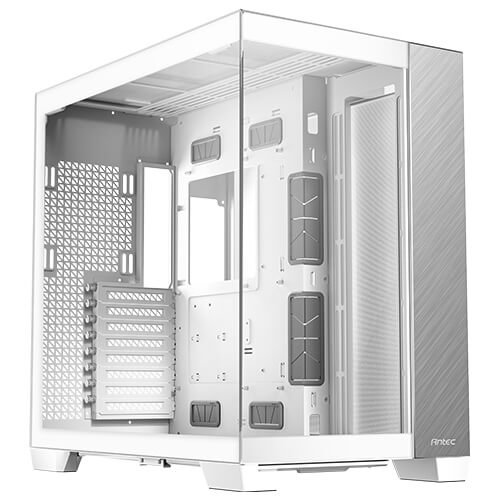Gabinete Gamer Antec Constellation C8 Aluminum White - Torre E-ATX/ATX con Panel Lateral