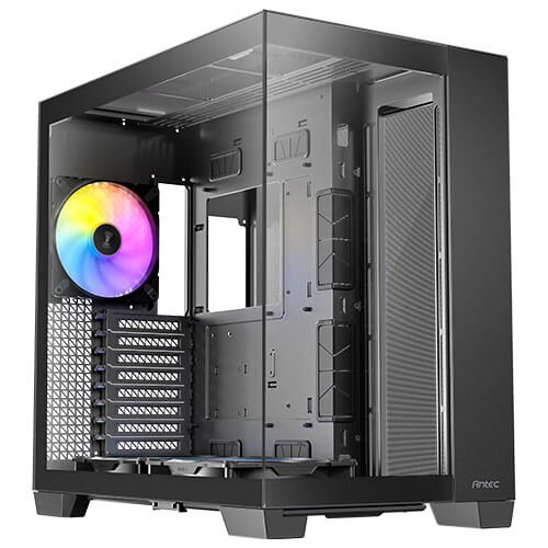 Gabinete Gamer Antec Constellation C8 ARGB - Torre Full Tower - Compatible E-ATX/ATX - 3 Ventiladores ARGB - Panel Lateral de Vidrio Templado - Negro