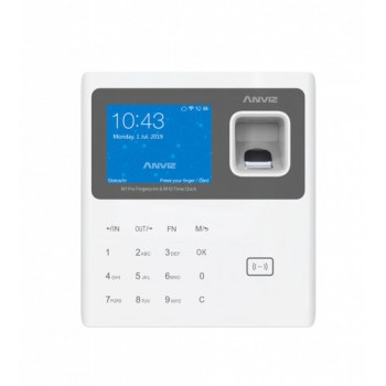 Control de Asistencia Biométrico Anviz W1 Pro - 2.8" - Wi-Fi - USB - 3,000 Usuarios - Blanco - W1PRO-WHITE