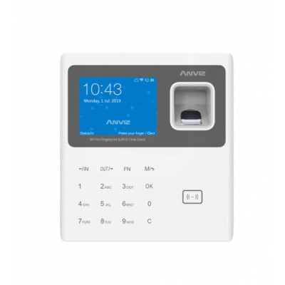 Control de Asistencia Biométrico Anviz W1 Pro - 2.8" - Wi-Fi - USB - 3,000 Usuarios - Blanco - W1PRO-WHITE