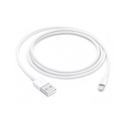 Cable Apple Lightning a USB 1 Metro Blanco Original Modelo MUQW3AM/A