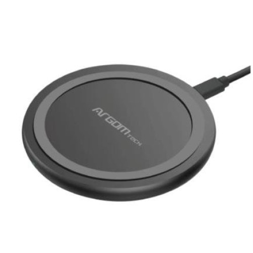 Cargador Inalámbrico ArgomTech 10W Micro USB Negro Modelo ARG-AC-0130BK