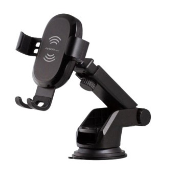 Cargador Inalámbrico ArgomTech Vortex M2 - 15W - Soporte para Smartphone - ARG-AC-0161BK