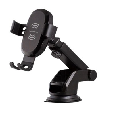 Cargador Inalámbrico ArgomTech Vortex M2 - 15W - Soporte para Smartphone - ARG-AC-0161BK