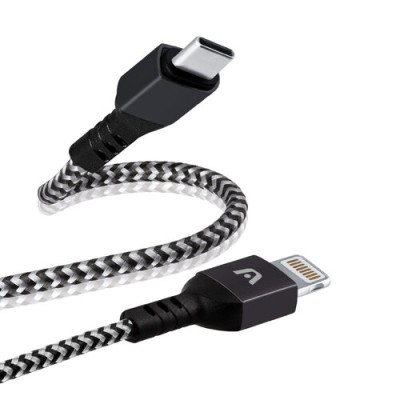 Cable ArgomTech Dura Form - USB-C a Lightning - 1.8m - Negro - ARG-CB-0024BK