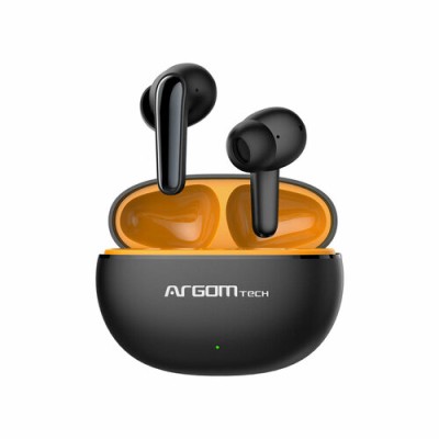 Auriculares ArgomTech Skeipods E20 - Inalámbrico - Bluetooth - Micrófono - Negro - ARG-HS-5020BK