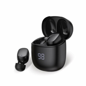 Auriculares ArgomTech Skeipods E66 - Inalámbrico - Bluetooth - Micrófono - Negro - ARG-HS-5066BK