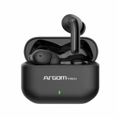 Auriculares ArgomTech Skeipods E85 - Inalámbrico - Bluetooth - Micrófono - Negro - ARG-HS-5085BK