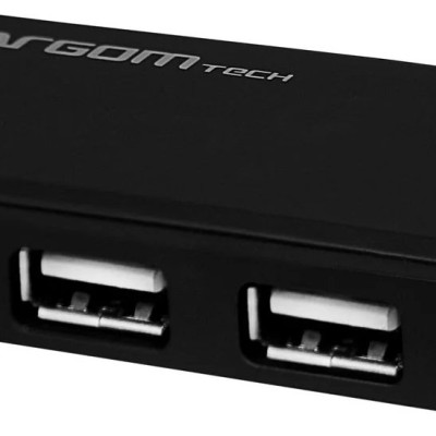 HUB USB ArgomTech ARG-UB-0088 - 4x USB - Negro - ARG-UB-0088