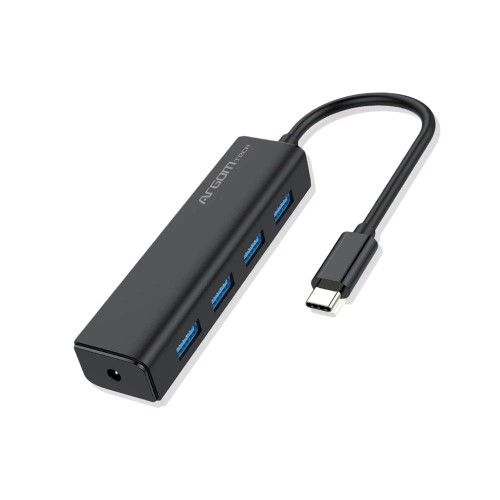 Hub USB ArgomTech One Axess - 4 Puertos USB 3.2 Gen 1 - Negro - Modelo ARG-UB-0090