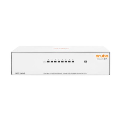 Switch Aruba R8R45A - Gigabit Ethernet - 8 Puertos - No Administrable - R8R45A