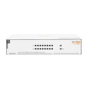 Switch Aruba Instant On 1430 - Gigabit Ethernet - 8 Puertos PoE - No Gestionado - R8R46A