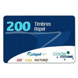 Timbres Aspel - 200 Timbres Sellado CFDI - Caja FACTE/200