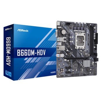 Tarjeta Madre ASRock B660M-HDV Micro ATX - Socket 1700 - DDR4 3200MHz