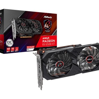 Tarjeta de Video ASRock AMD Radeon RX 6500 XT Phantom Gaming D OC 4GB GDDR6 PCI-E 4.0 Tarjeta de Video ASRock AMD Radeon RX 6500 XT Phantom Gaming D OC 4GB GDDR6 PCI-E 4.0