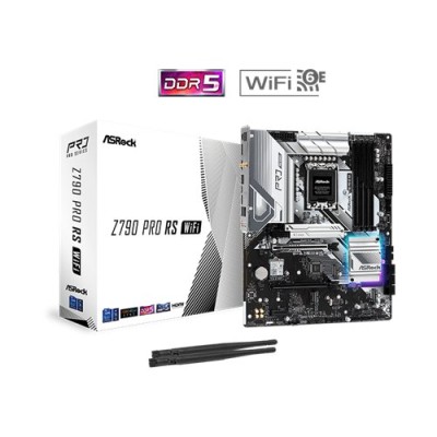 Tarjerta Madre ASRock Z790 PRO RS WIFI - Socket 1700 - 4x DDR5 - 3600/6000(OC)/7200(OC) MHz - HDMI - DisplayPort - USB 2.0/3.2 - ATX - Z790 PRO RS WIFI