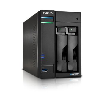 NAS Asustor Lockerstor 2 Gen2 - 4GB - 2 Bahías - RAID 1 - No Incluye Discos - AS6702T
