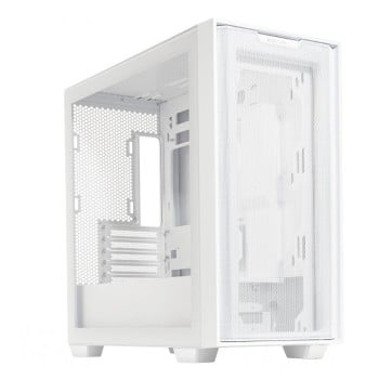 Gabinete Gamer ASUS A21 Case - Mini Torre - Micro ATX/Mini ITX - Panel Lateral - Blanco - A21 ASUS CASE/WHT