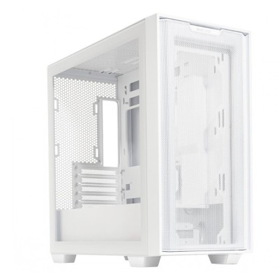 Gabinete Gamer ASUS A21 Case - Mini Torre - Micro ATX/Mini ITX - Panel Lateral - Blanco - A21 ASUS CASE/WHT