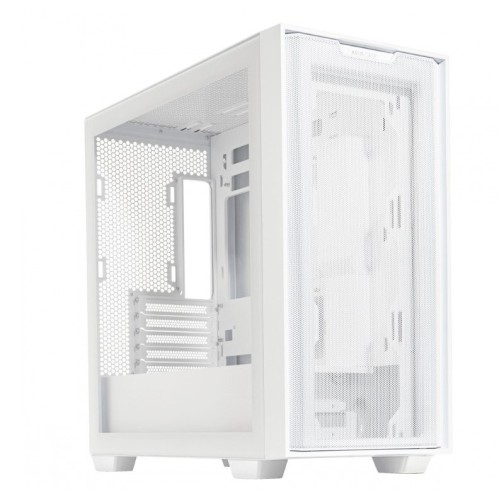 Gabinete Gamer ASUS A21 Blanco - Mini Torre Micro ATX/Mini ITX - Panel Lateral Transparente