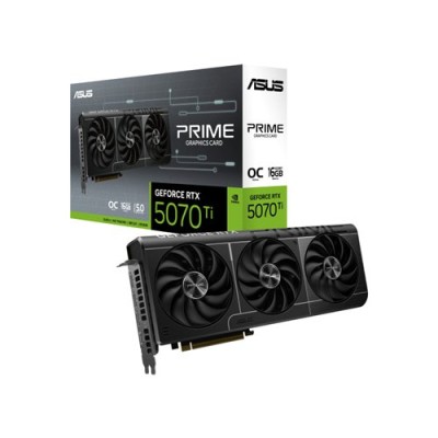 Tarjeta de Video ASUS Prime GeForce RTX 5070 Ti OC - 16GB - 256-bit - PCI-E 5.0 - GDDR7 -  HDMI - DisplayPort - PRIME-RTX5070TI-O16G